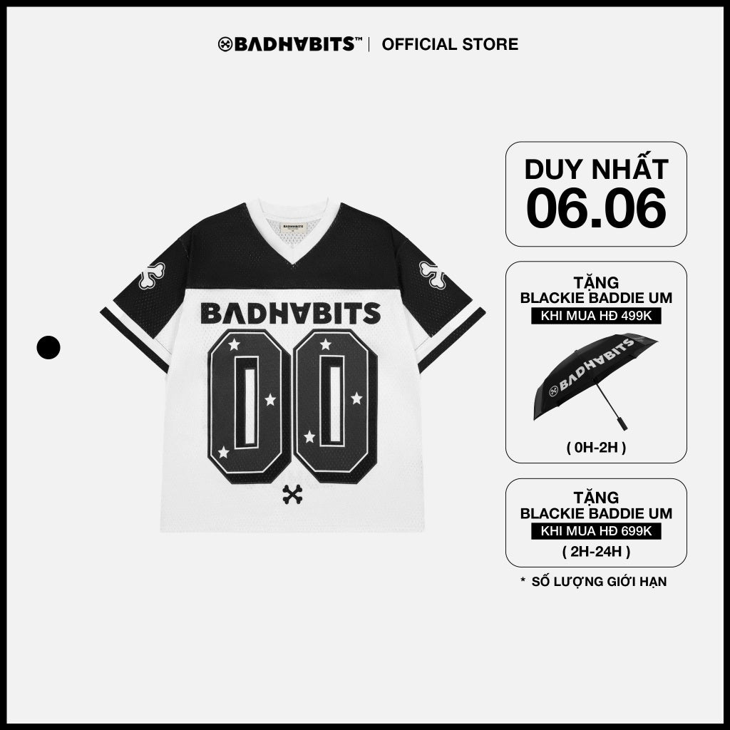 [SẢN PHẨM MỚI] Áo thun Unisex - Áo BNW DOUBLE ZERO JERSEY - BAD HABITS