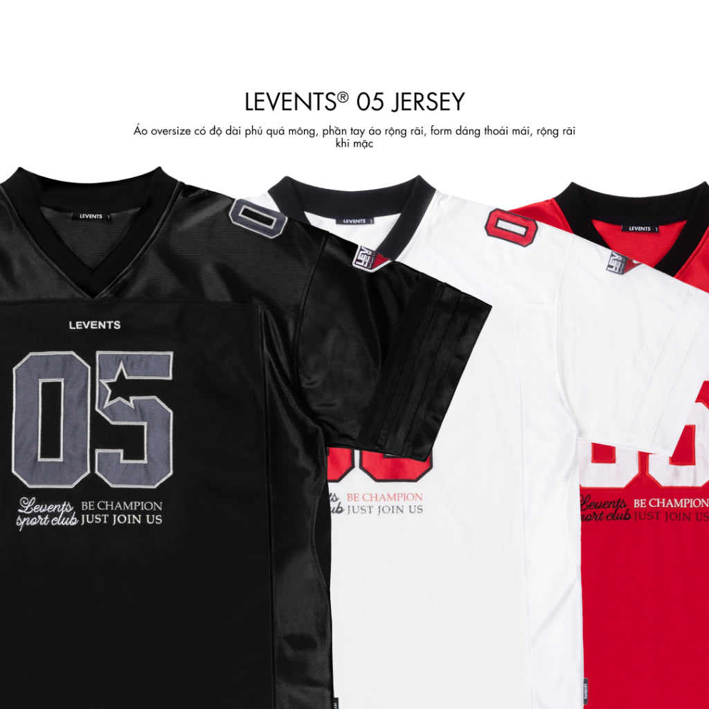 Levents 05 Jersey Thai Mesh And Tricot Unisex Oversized 