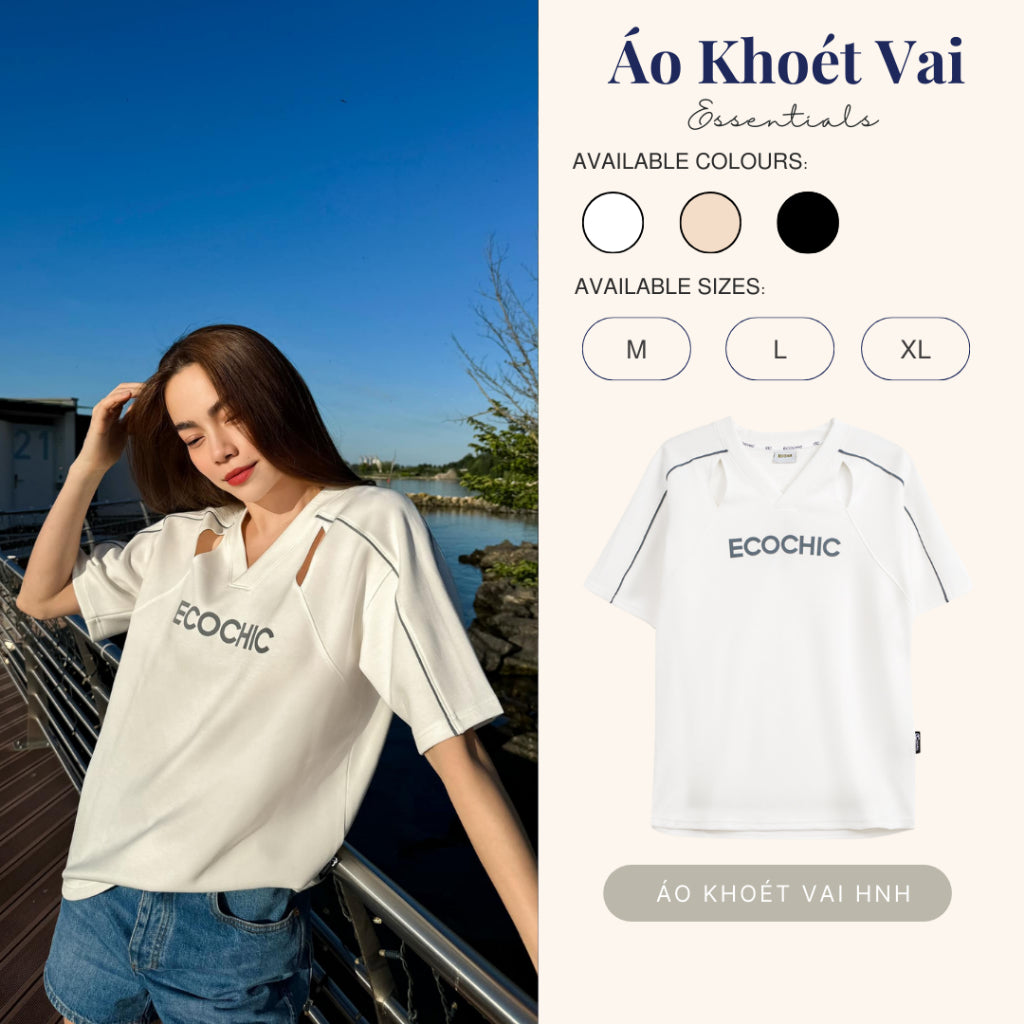 ECOCHIC BREAKTHROUGH TEE ESSENTIALS Local Brand Genuine Unisex Loose Form Oversize Premium Cotton 100% B031 