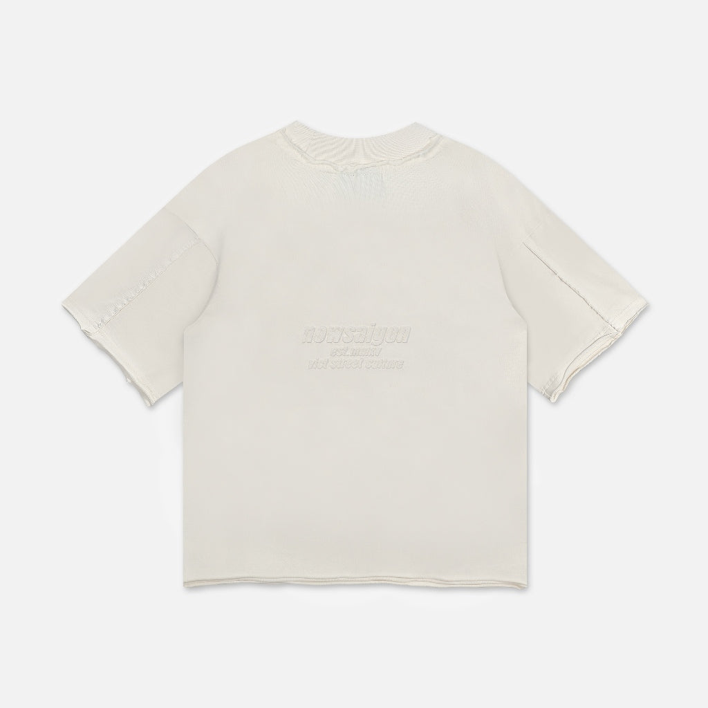 NEEDS OF WISDOM Patch Tee - Cream T-shirt - Official Local Brand
