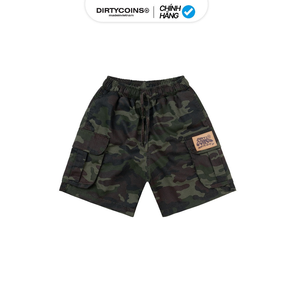 Quần Ngắn DirtyCoins Patched Camo Cargo Shorts