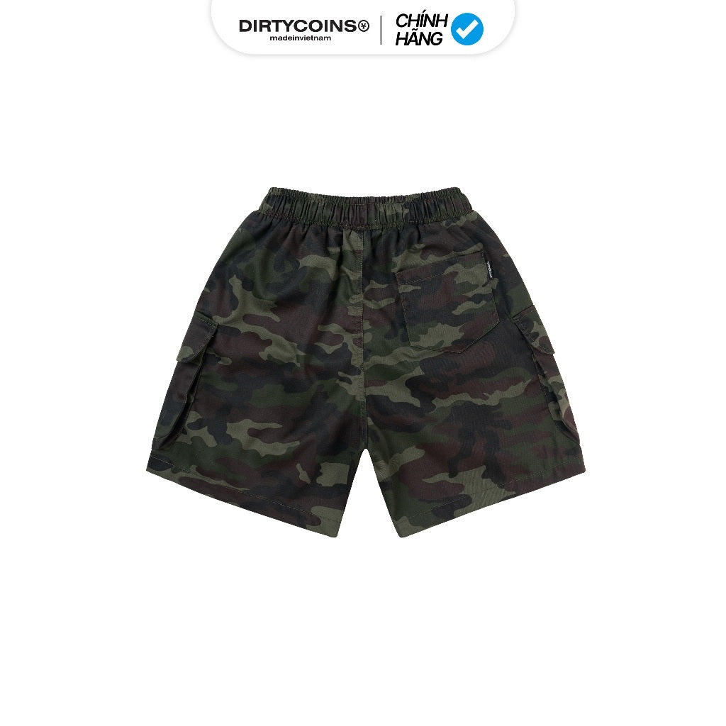 Quần Ngắn DirtyCoins Patched Camo Cargo Shorts