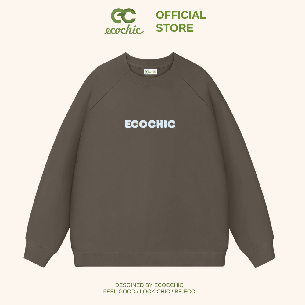 ECOCHIC Sweater Cotton Lined Local Brand Unisex Men Women Couple Wear High Quality Cotton Fleece Material B109