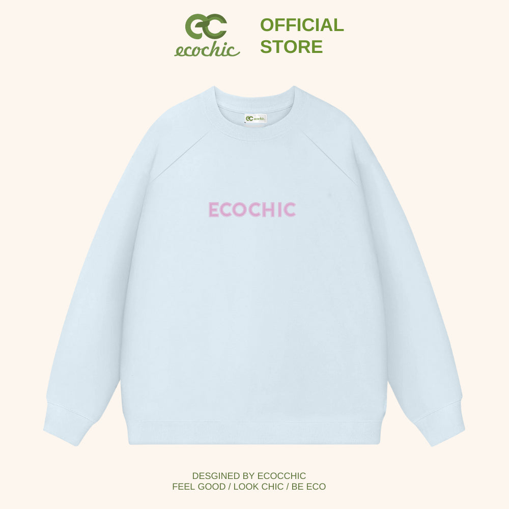 ECOCHIC Sweater Cotton Lined Local Brand Unisex Men Women Couple Wear High Quality Cotton Fleece Material B109