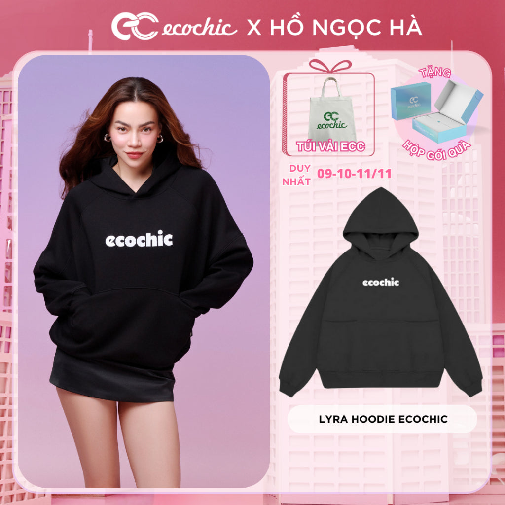 LYRA HOODIE ECOCHIC Hoodie with Embroidered Logo High Quality Material New Technology Local Brand Unisex TIMELESS ESSENTIALS B086