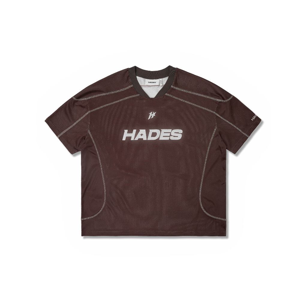 HADES Luminous 2K Mesh Jersey Brown - HADES Brand chính hãng Áo thun jersey tay lỡ vải lưới unisex