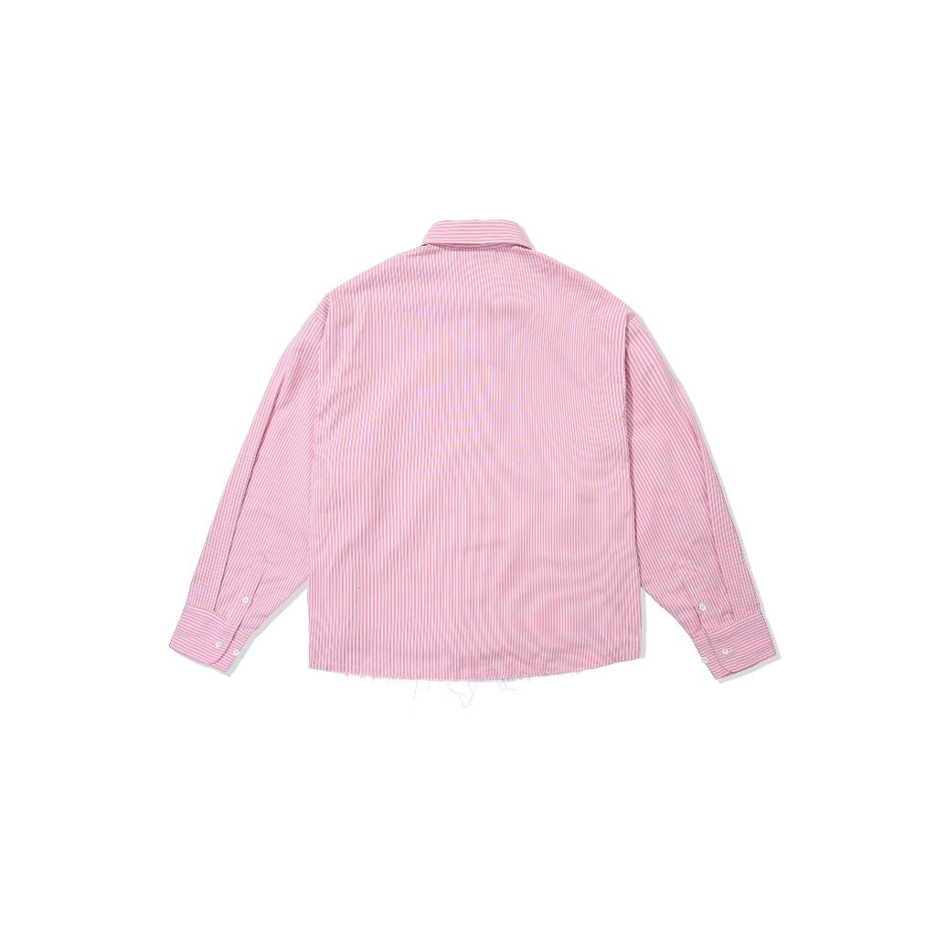 HADES Striped Pink Shirt - HADES Brand chính hãng Áo sơ mi dài tay cotton unisex