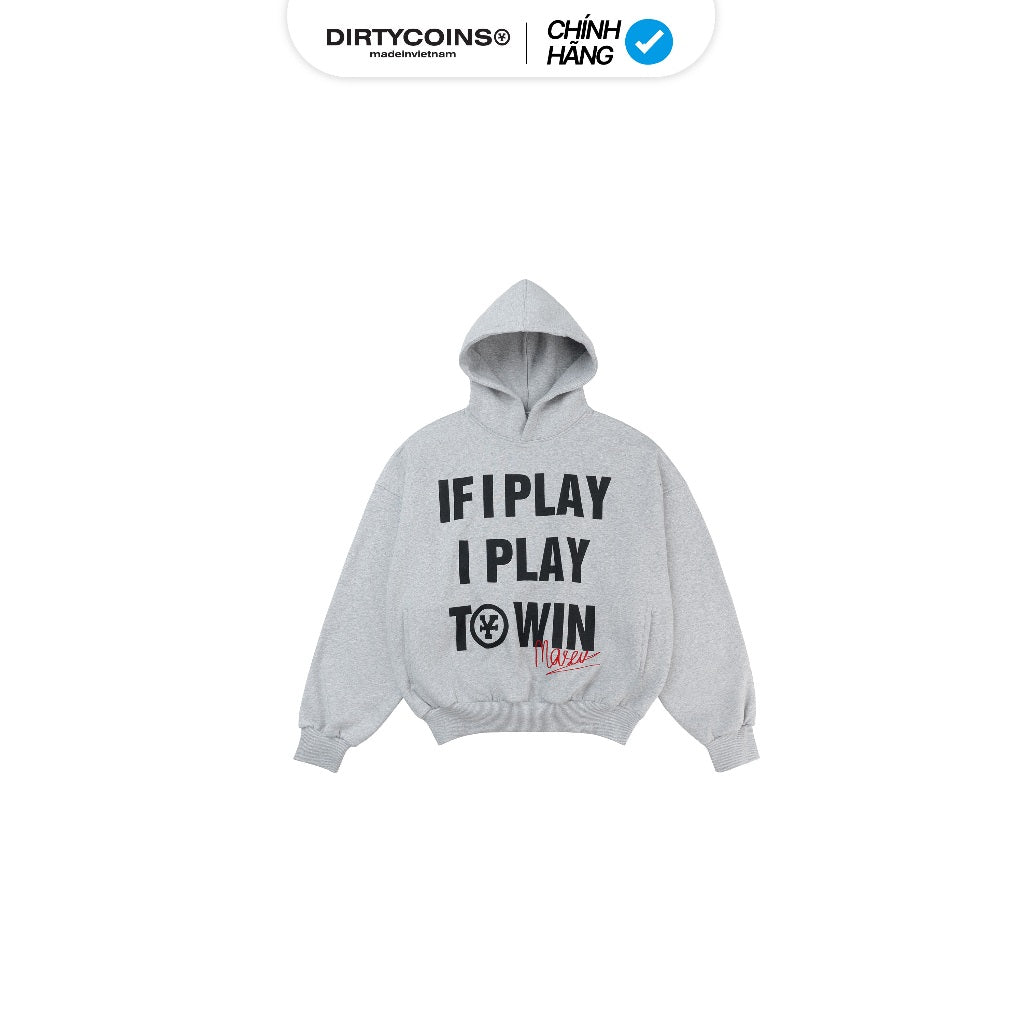 Áo Khoác DirtyCoins Hoodie 'Masew' Play To Win - Grey