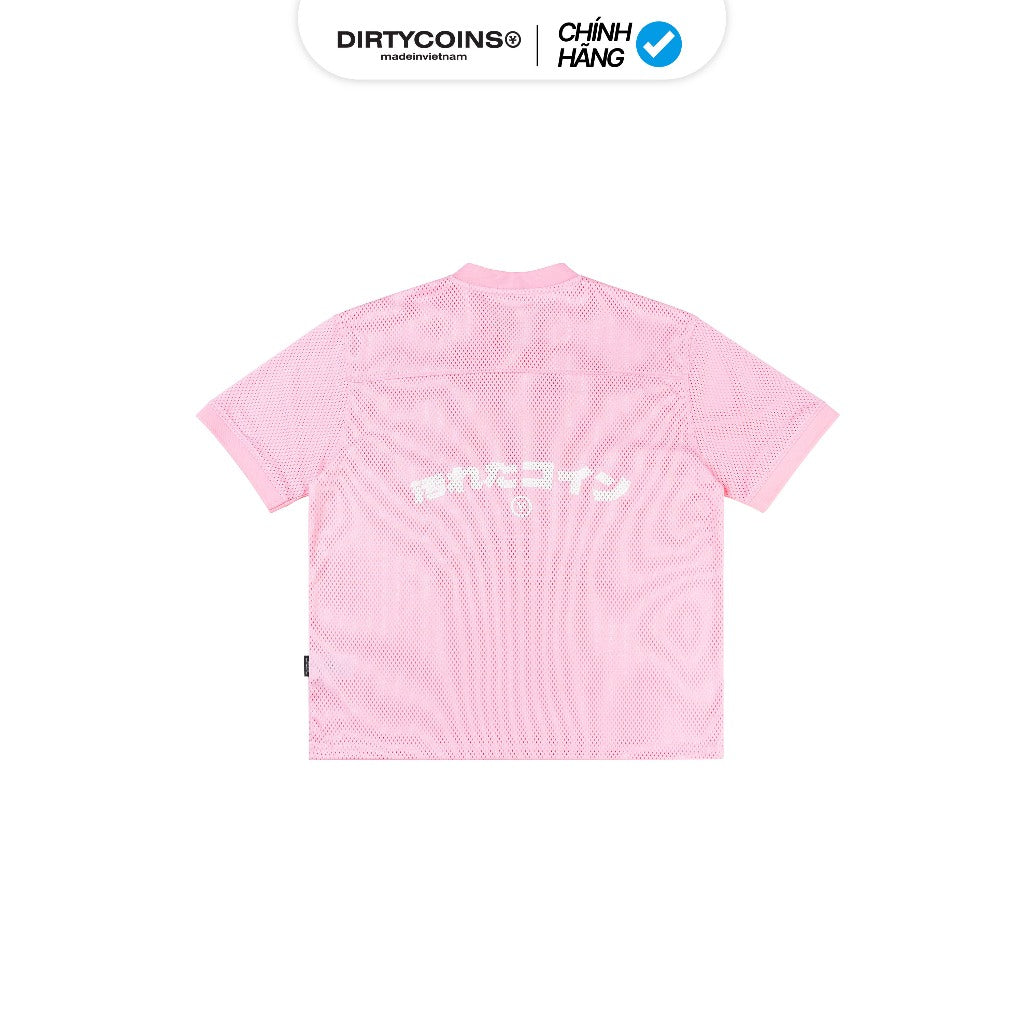 DirtyCoins Jersey Football Y2K T-Shirt - Pink
