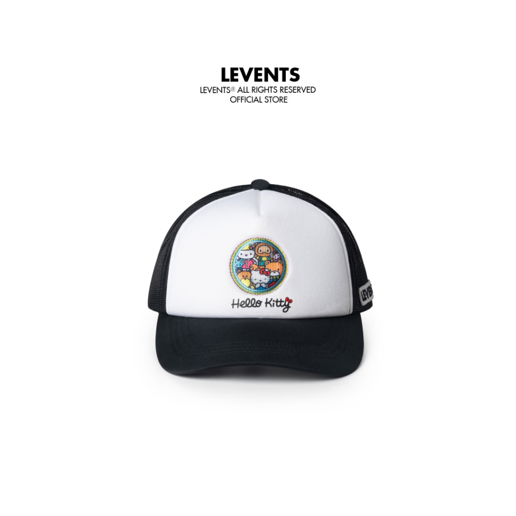 Levents® x Hello Kitty | Nón Kitty's Family Cap/ Black Chất Lacoste Dù Unisex Sporty