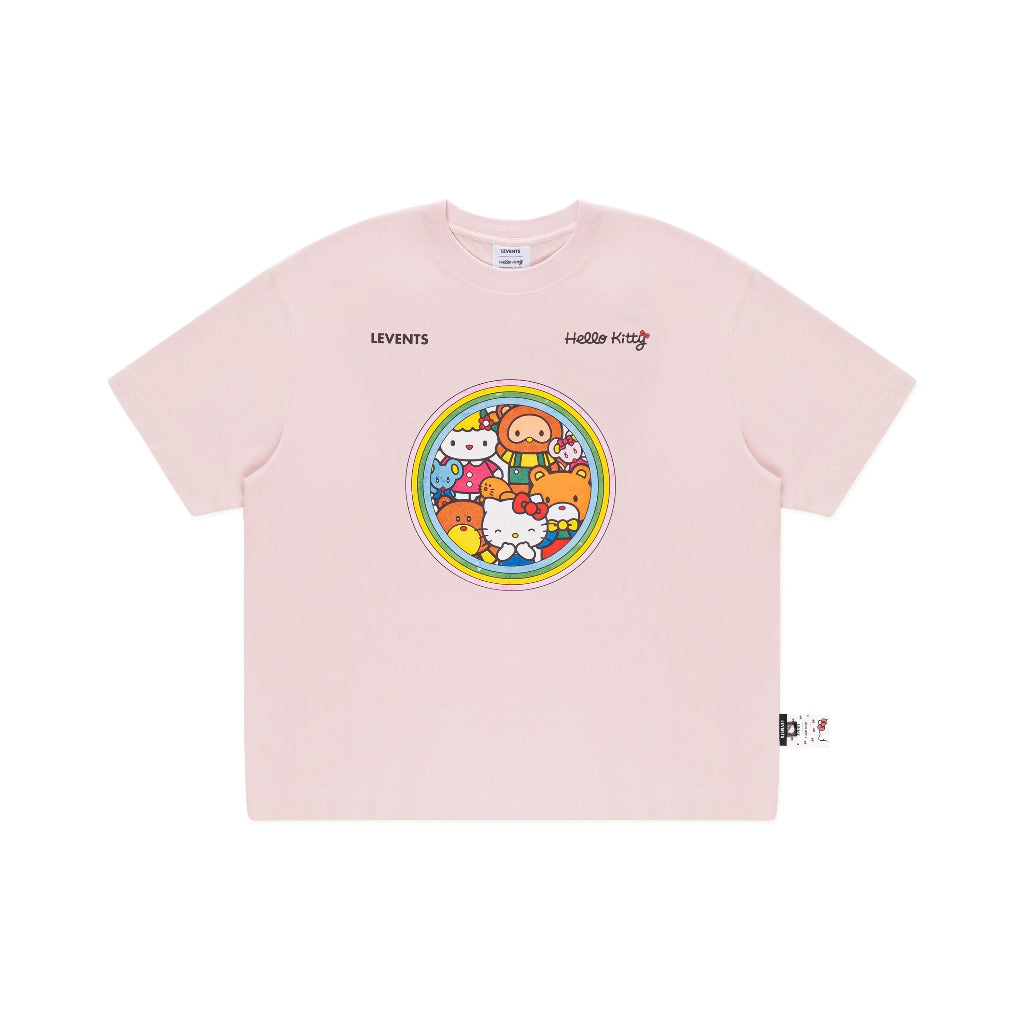 Levents x Hello Kitty | Áo Thun Kitty's Family Semi-Oversized Tee 100% Cotton T-shirt Unisex