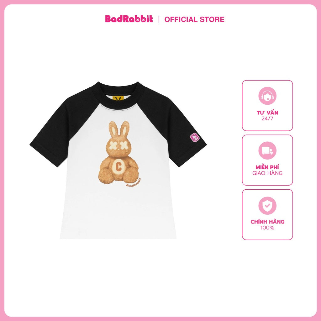 BAD RABBIT UNISEX T-SHIRT - CHOCO RABBIT BABY TEE - GENUINE LOCAL BRAND