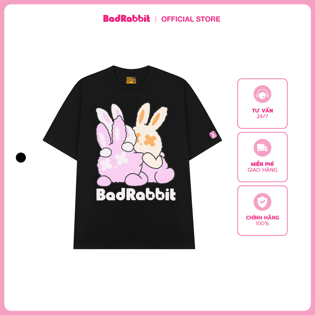UNISEX T-SHIRT - PLAYFULL RABBIT TEE - GENUINE LOCAL BRAND - BAD RABBIT CLUB