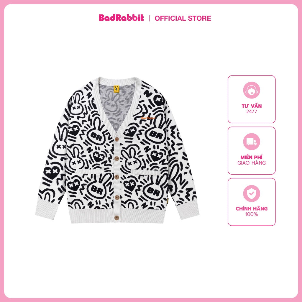 Bad Rabbit HEART CARDIGAN Jacket - Genuine Local Brand