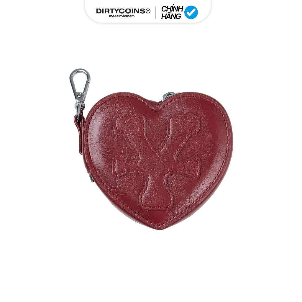 DirtyCoins Mini Pounch Logo Patched Heart Bag