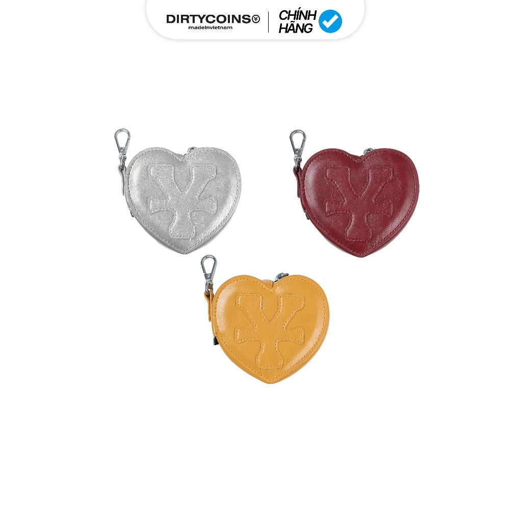 DirtyCoins Mini Pounch Logo Patched Heart Bag