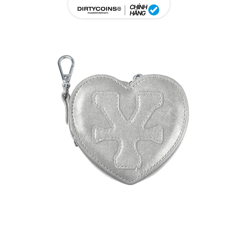 DirtyCoins Mini Pounch Logo Patched Heart Bag