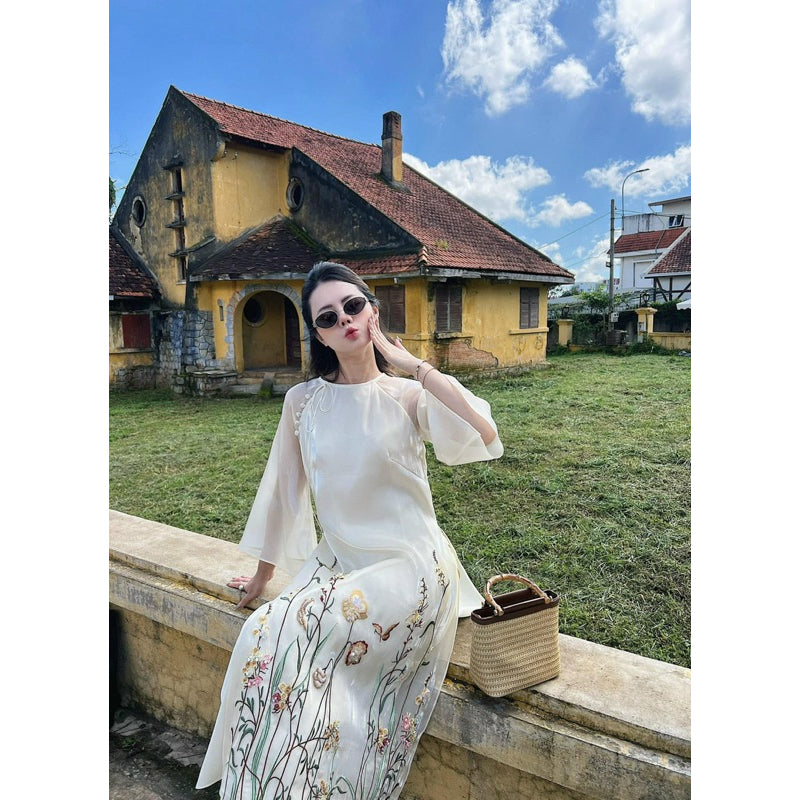 [PRE-ORDER] LINN Design Tien Sa Ao Dai (pants included) 