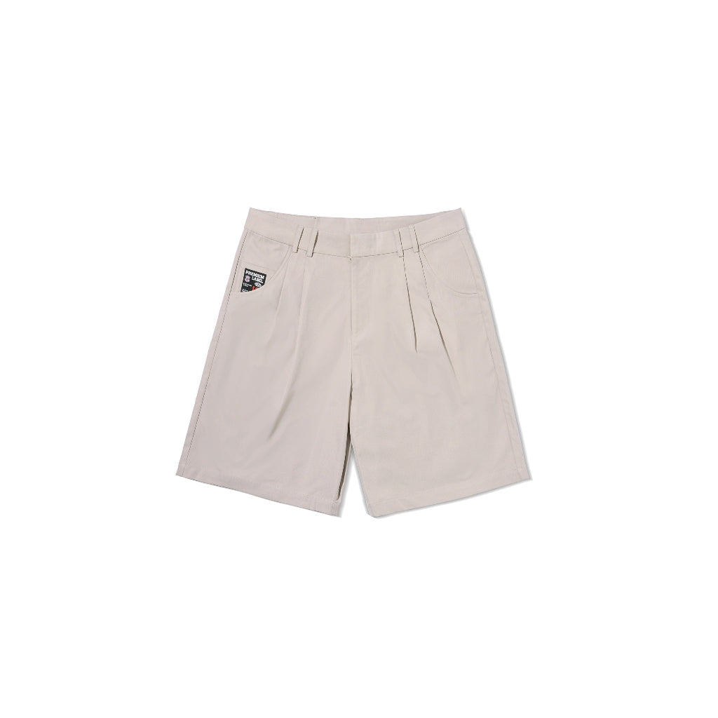 HADES Pleated Casual Shorts TAN - Genuine HADES Brand Unisex cotton khaki shorts
