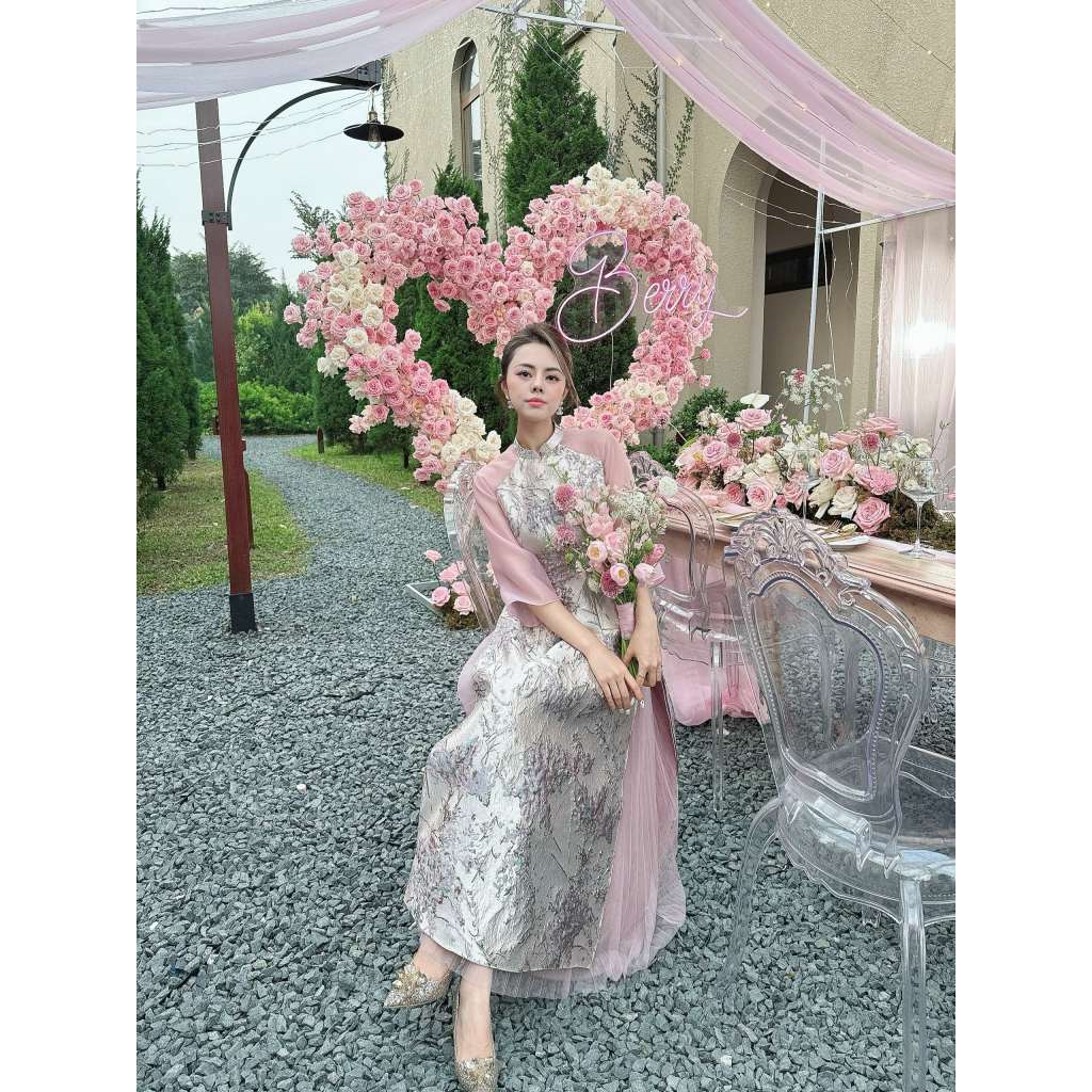 [PRE-ORDER] Giai Tue 4-panel modernized Ao Dai (Skirt included) 