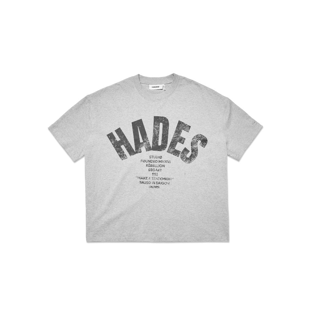 HADES OG Tee Gray - Genuine HADES Brand Unisex cotton short-sleeved T-shirt