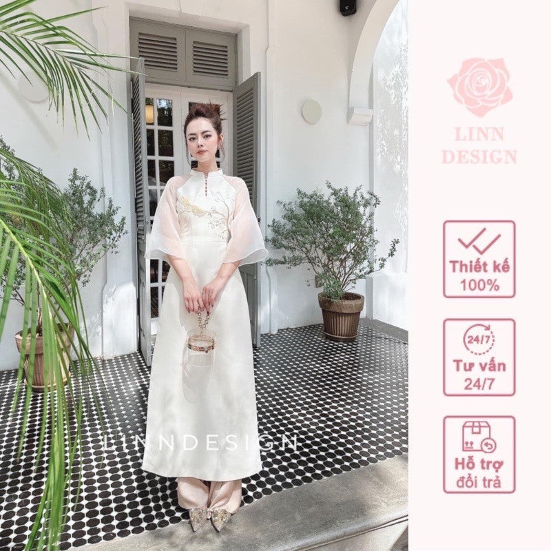[PRE-ORDER] Ngoc Nu modernized Ao Dai (pants included) 