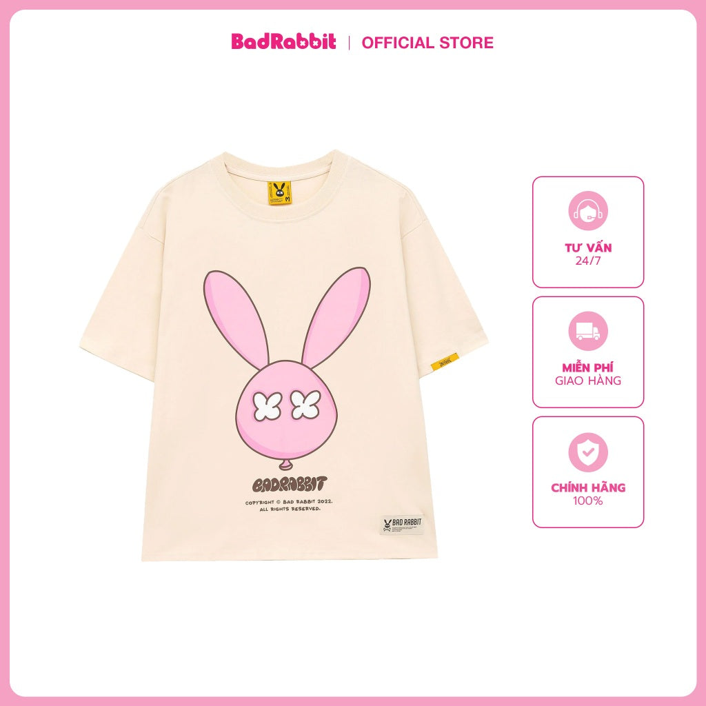 Unisex Bad Rabbit RABBIT BALLOON T-shirt 100% Cotton - Genuine Local Brand