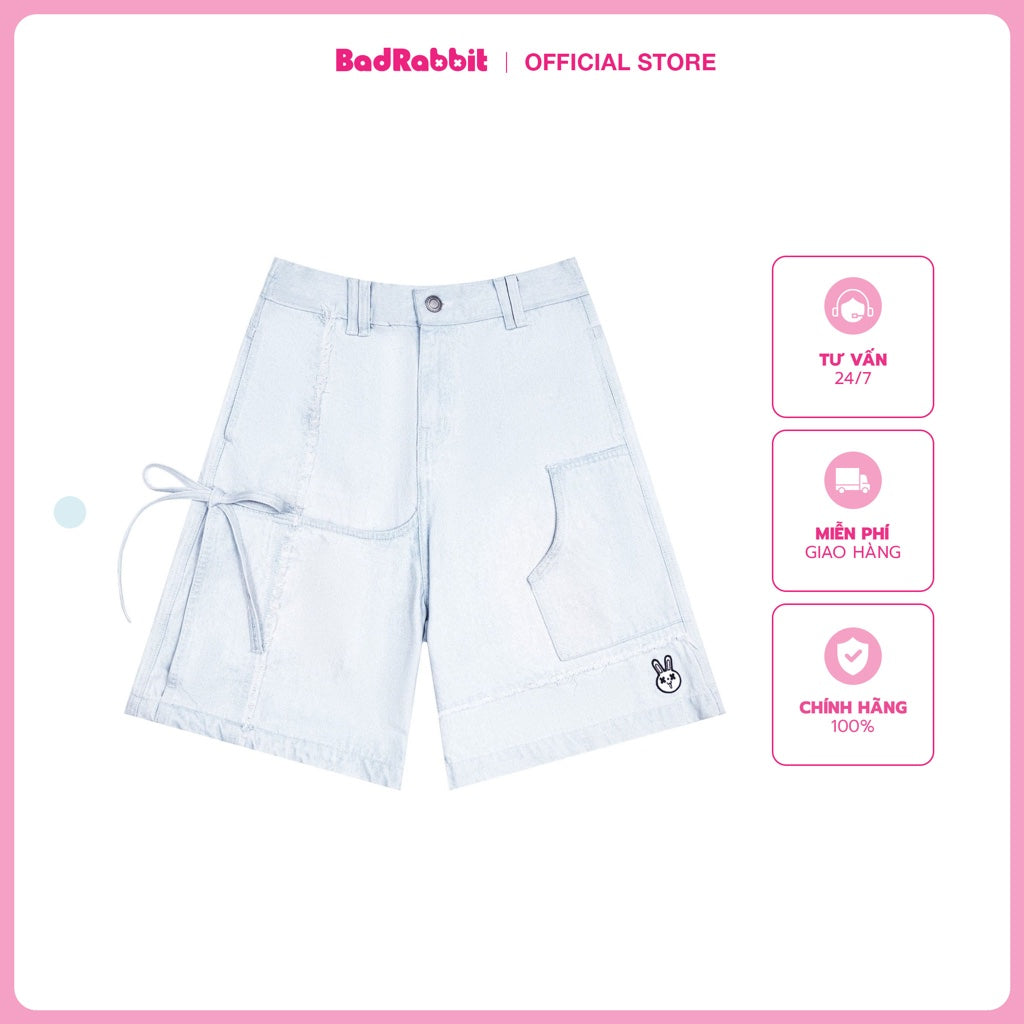 Bad Rabbit YAY RABBIT BAGGY JEANS Shorts - Genuine Local Brand