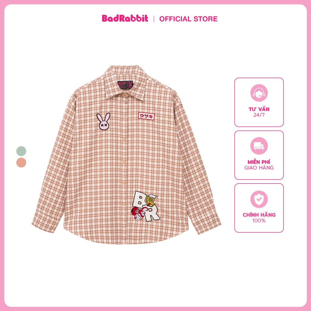 Unisex Bad Rabbit CHECKED RABBIT SHIRT - Genuine Local Brand
