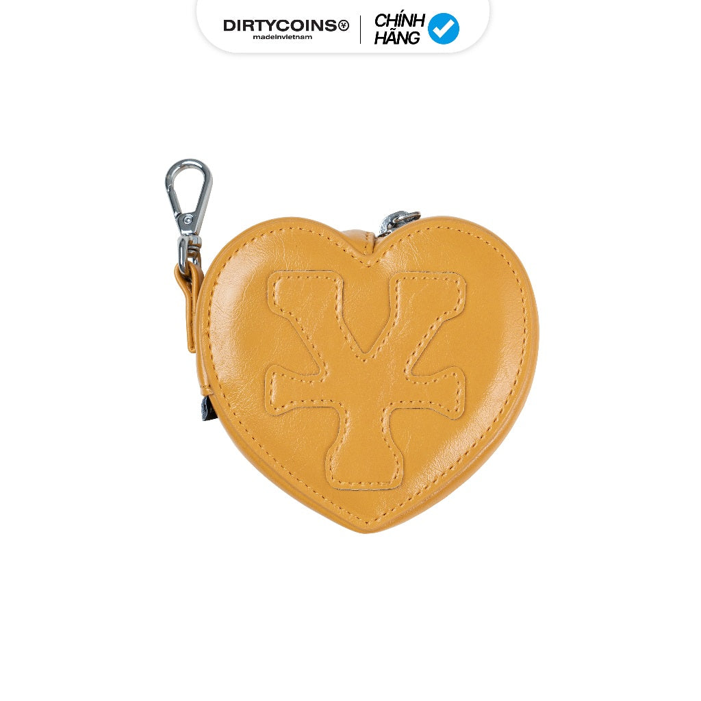 DirtyCoins Mini Pounch Logo Patched Heart Bag