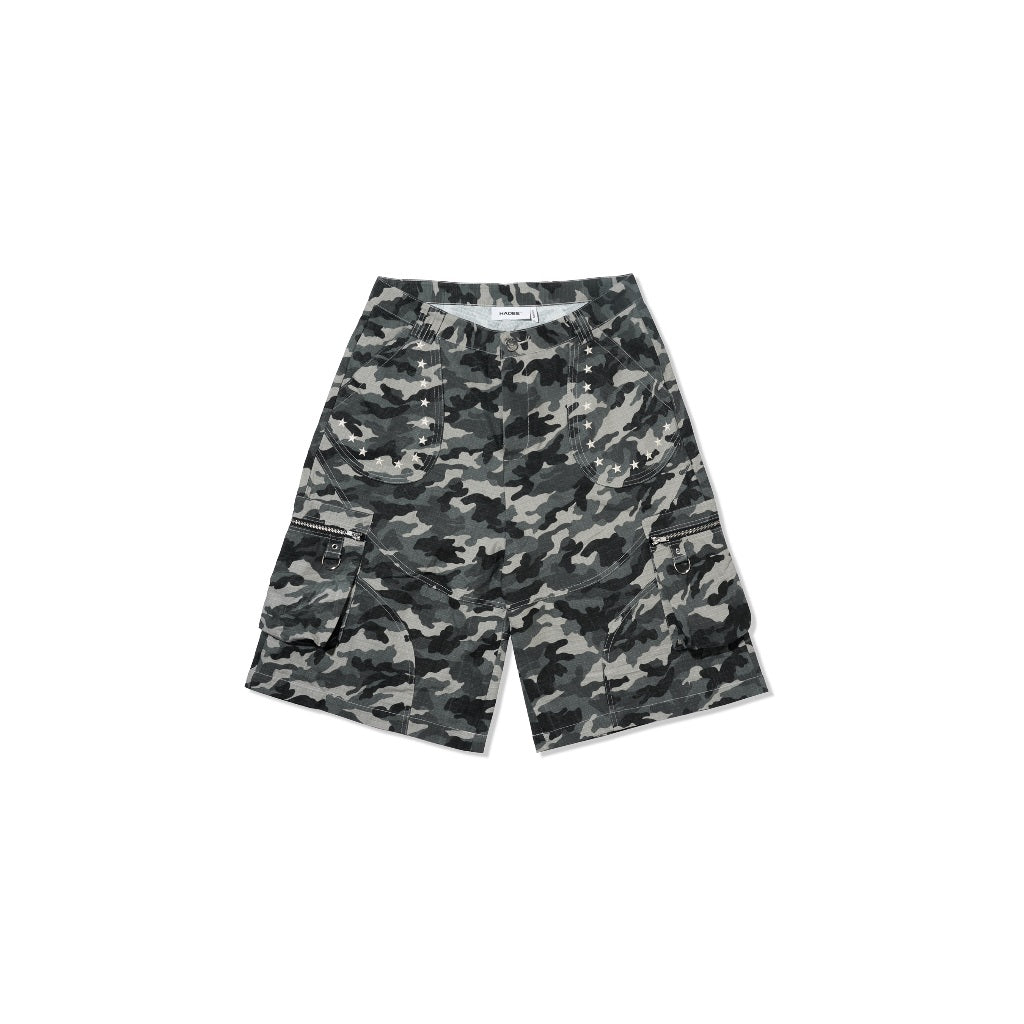 HADES Hunter Khaki Camo Shorts - Genuine HADES Brand Unisex khaki camo shorts