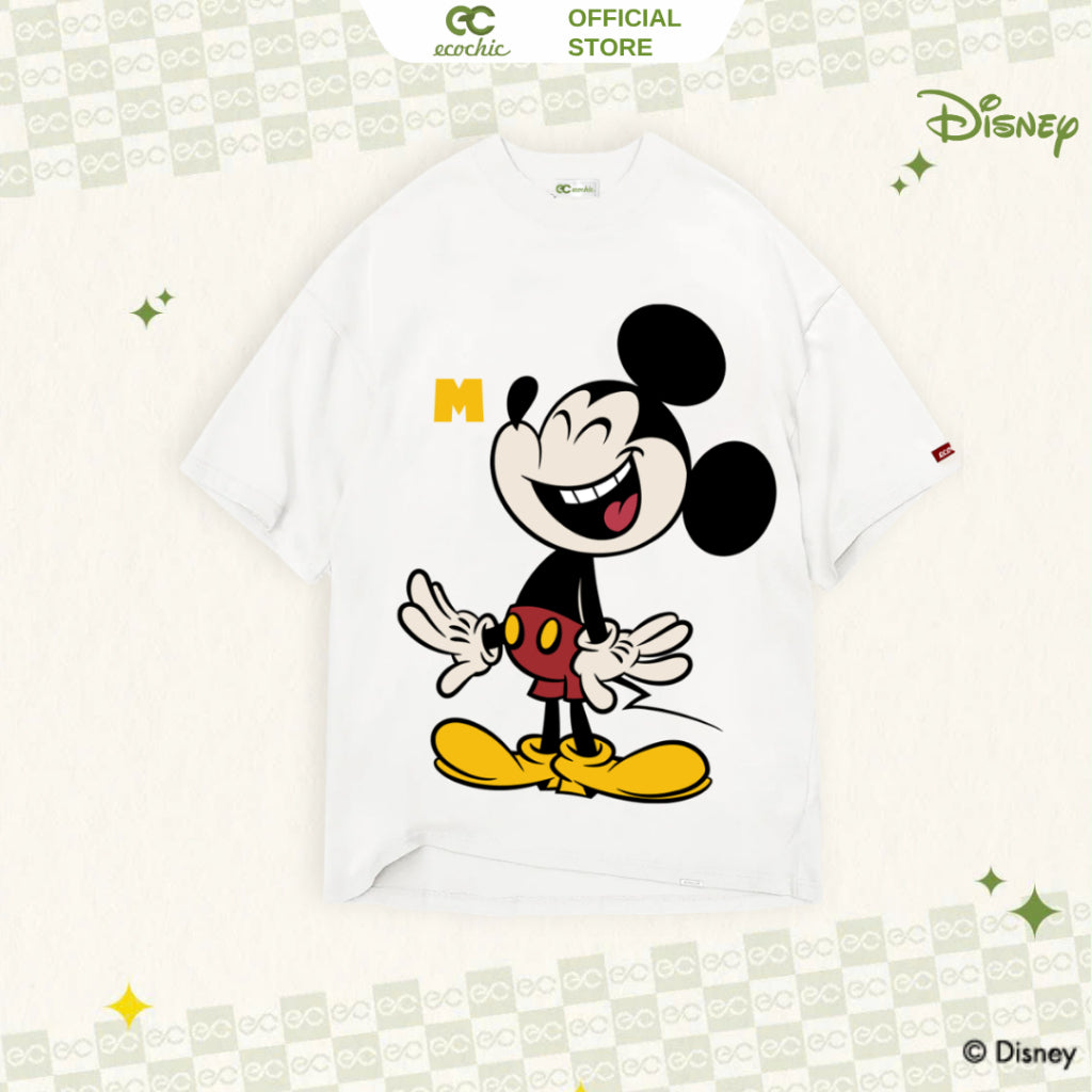 Genuine ECOCHIC MICKEY SPLASH Oversize T-Shirt Copyright Disney MICKEY COLLECTION TS006 