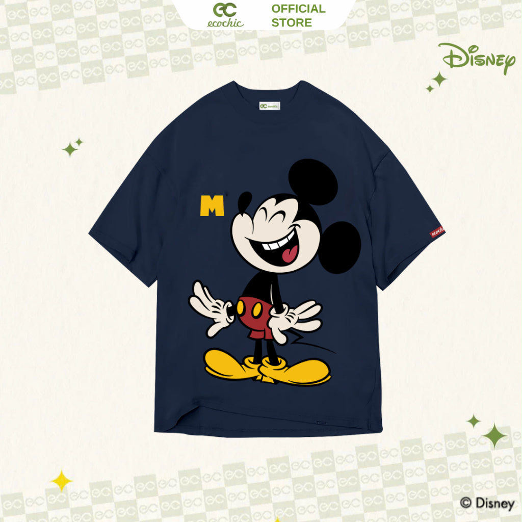 Genuine ECOCHIC MICKEY SPLASH Oversize T-Shirt Copyright Disney MICKEY COLLECTION TS006 