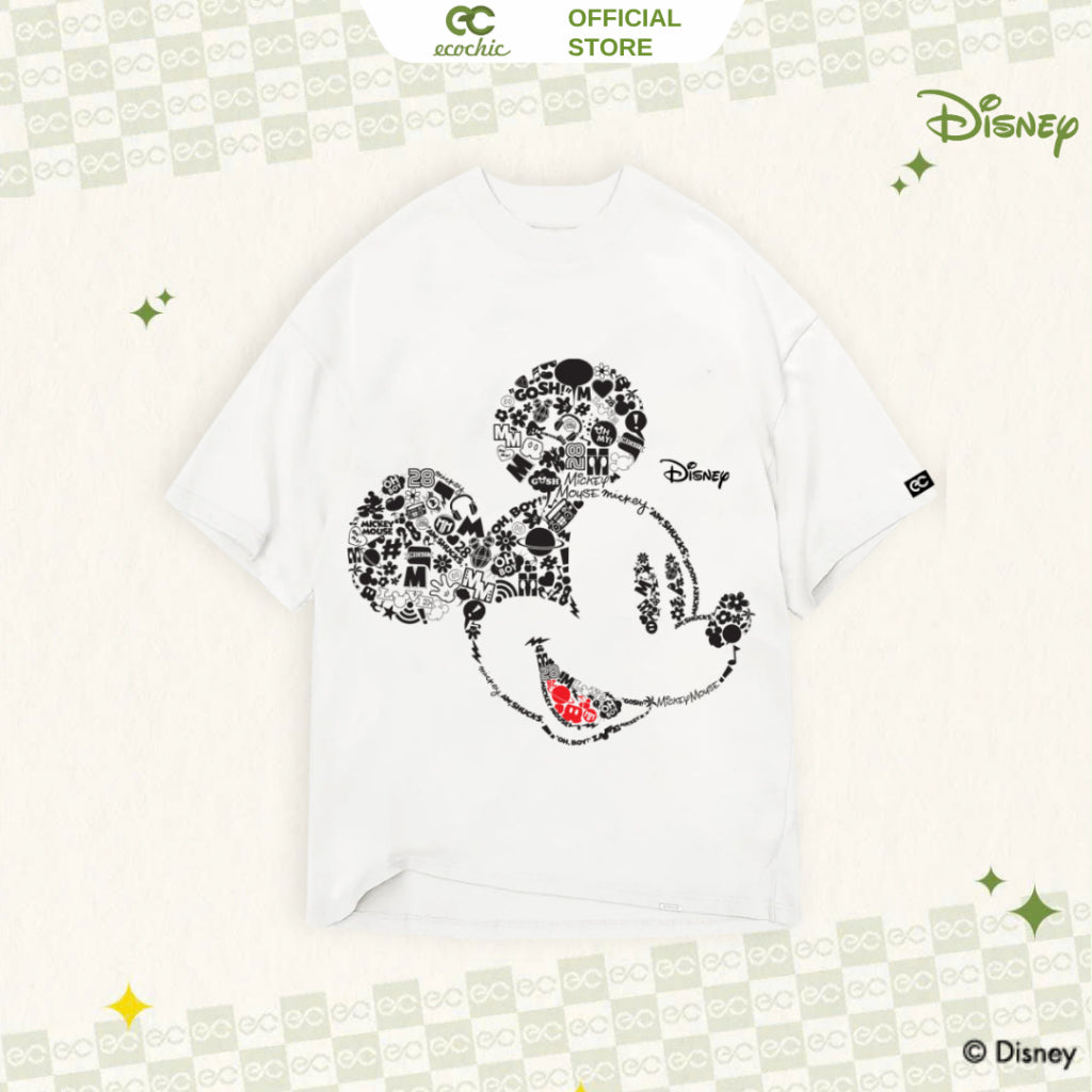 Genuine Oversize T-Shirt ECOCHIC MICKEY PORTFOLIO Copyright Disney MICKEY COLLECTION TS003 