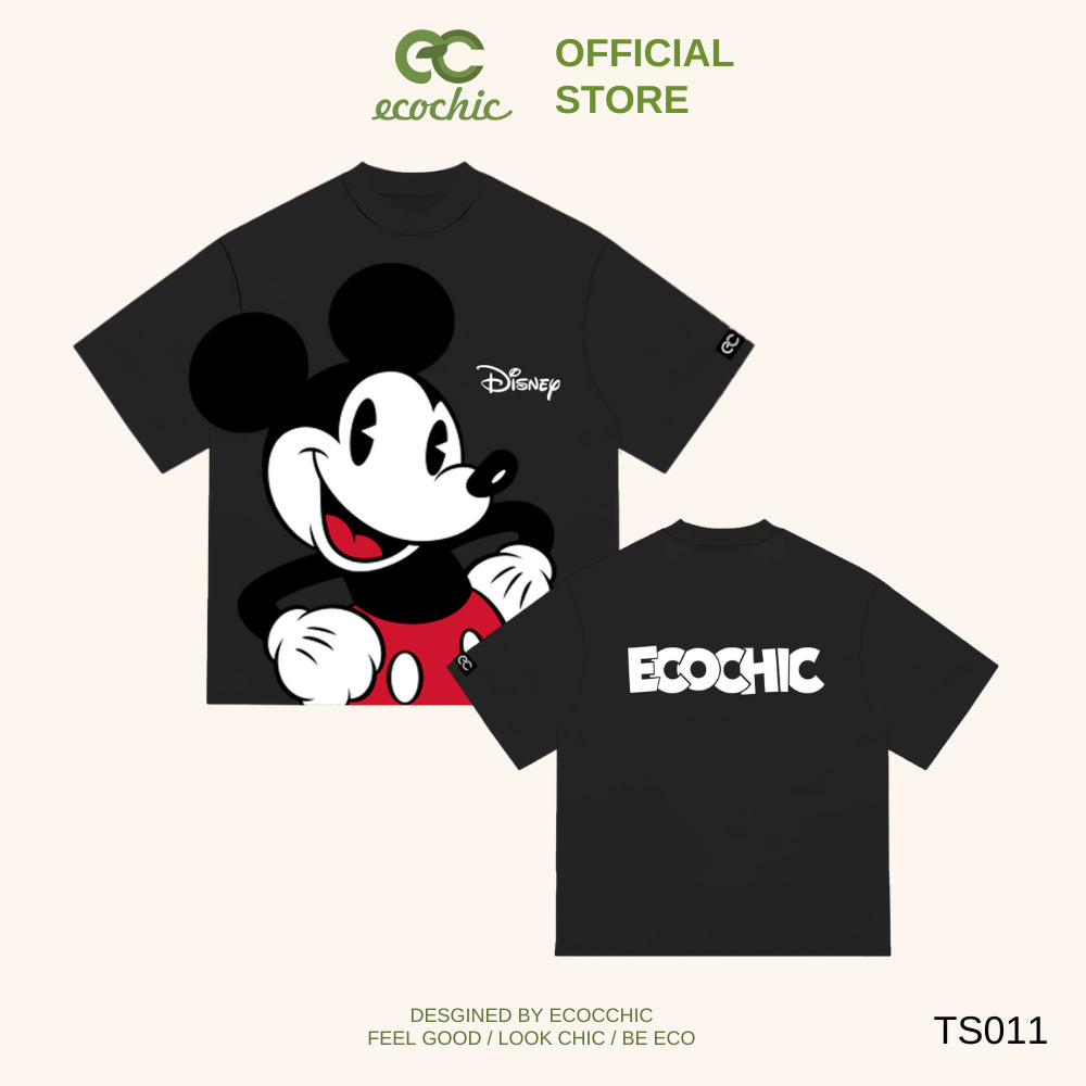 Boxy ECOCHIC x HOA MINZY GO GO MICKEY T-Shirt Genuine Copyright Disney MICKEY COLLECTION TS011