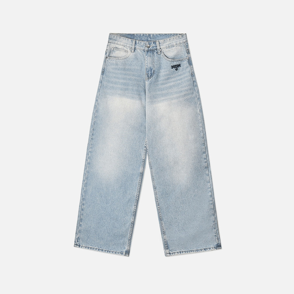 NEEDS OF WISDOM Wide Fit Jeans - Blue - Genuine Local Brand