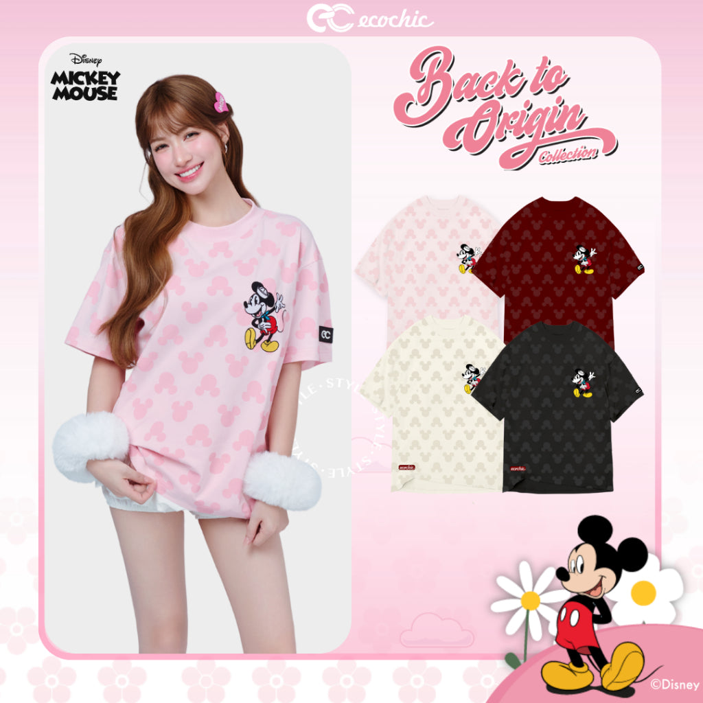 Áo Phông Oversize ECOCHIC x HÒA MINZY ICONIC MICKEY Chính Hãng Bản Quyền Disney MICKEY COLLECTION TS013