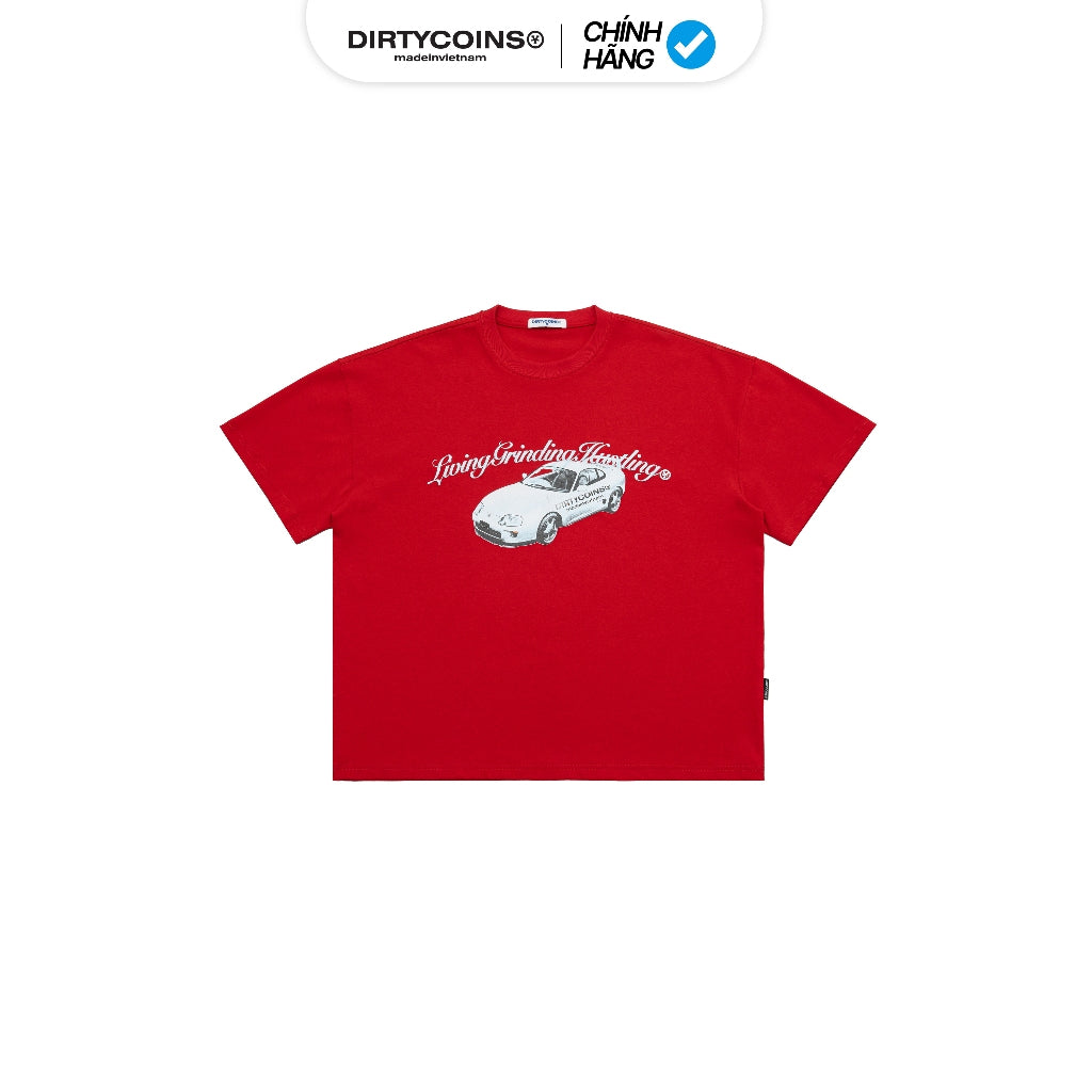 Boxy DirtyCoins Hustling Red T-Shirt
