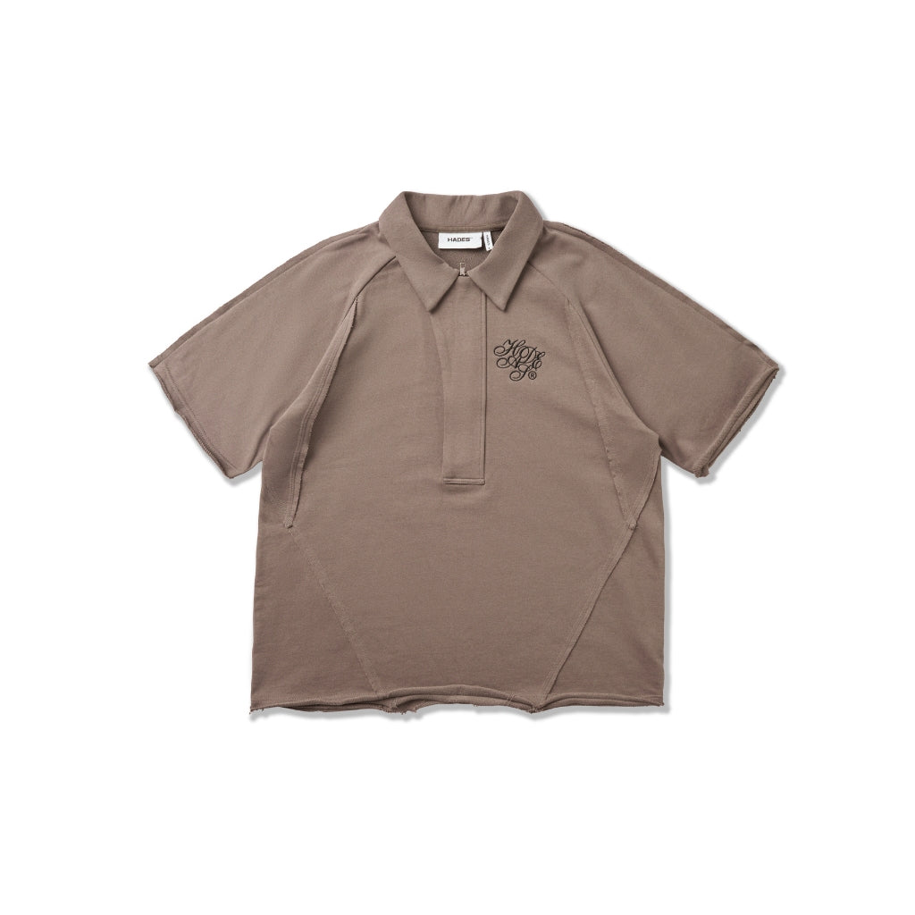 HADES SPLICE POLO - Genuine HADES Brand - Brown polo shirt with crab leg fabric