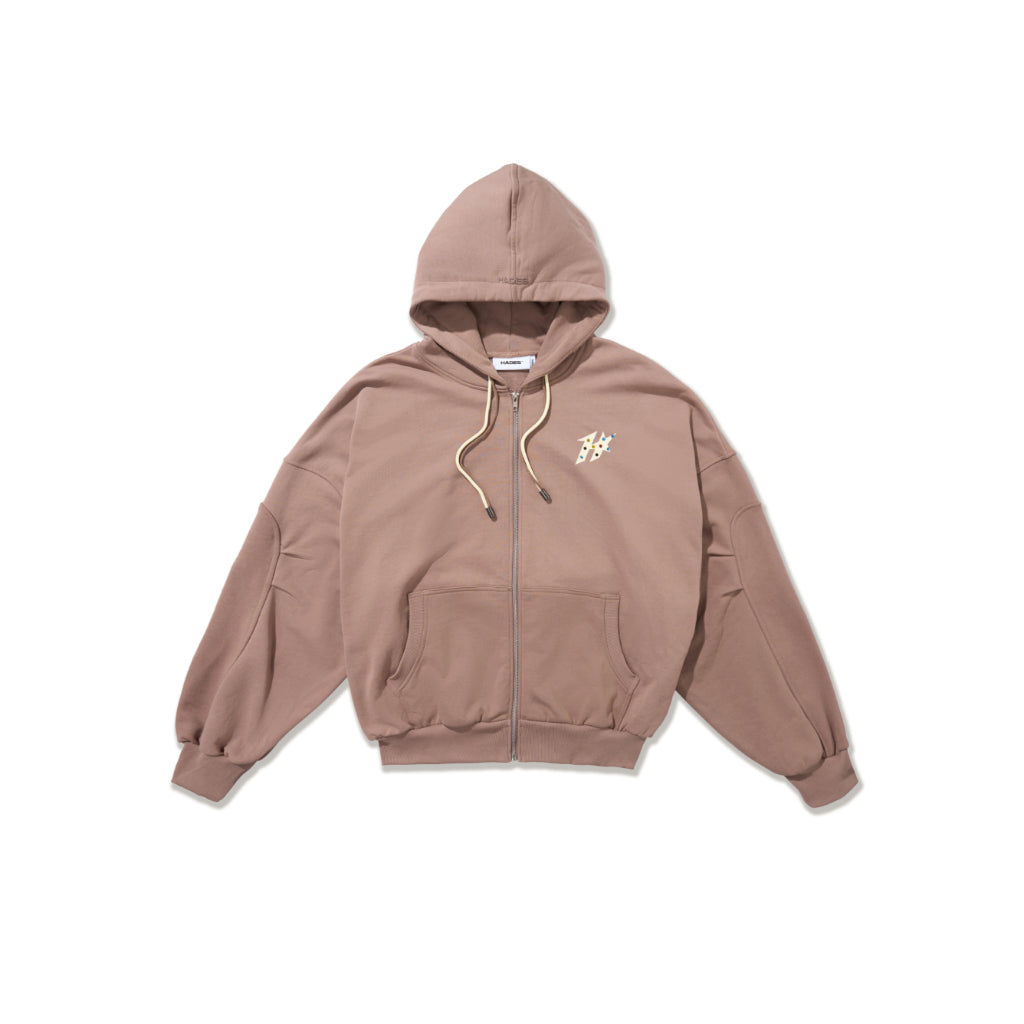 HADES LUXE WASH ZIP HOODIE BOXY FORM - GENUINE HADES BRAND UNISEX
