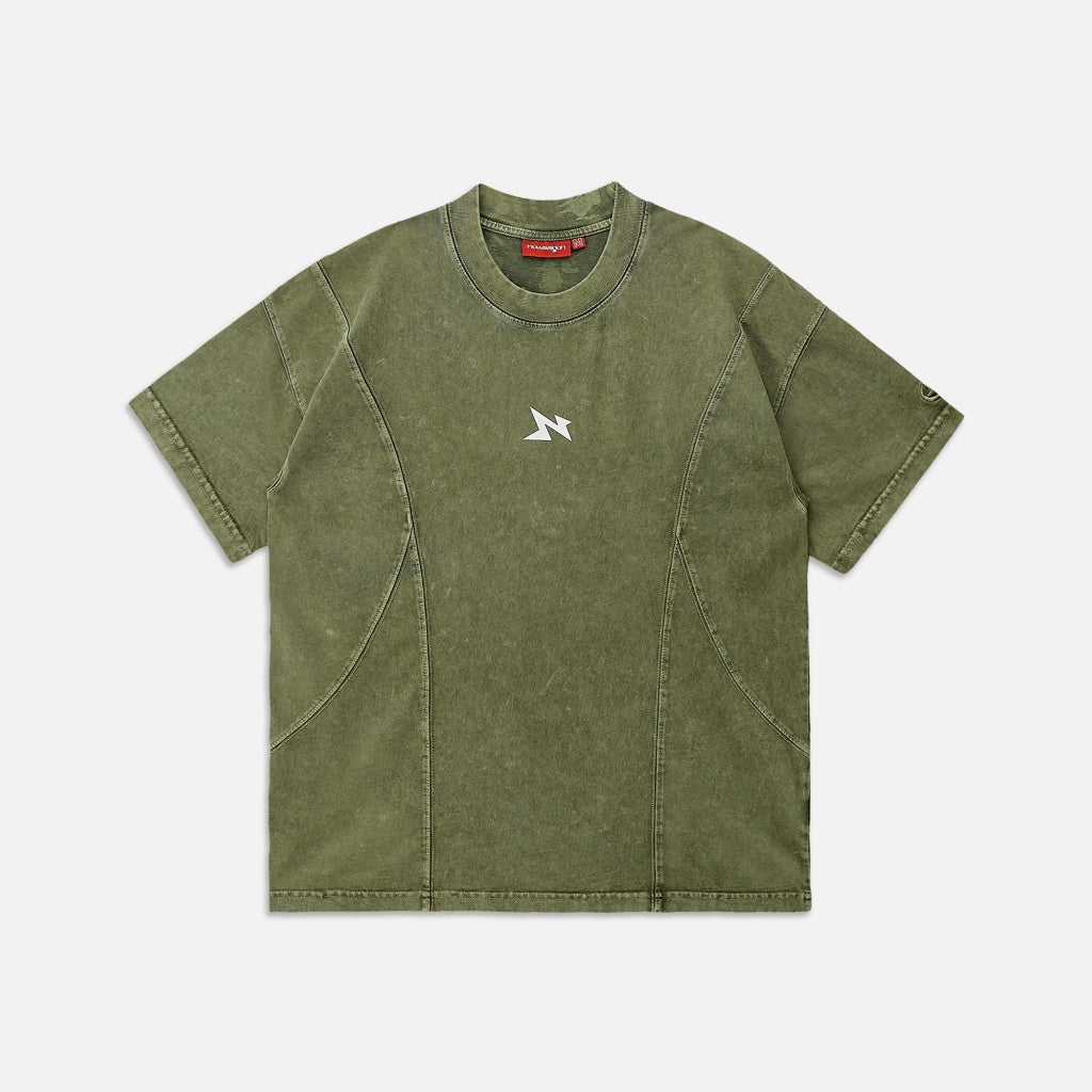 NEEDS OF WISDOM Arcline Acid Washed Tee - Tasman - Genuine Local Brand