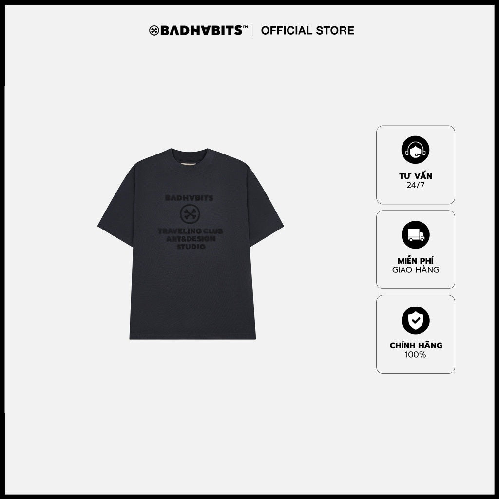 T-shirt - Grey Trvl Club Tee - Genuine Local Brand