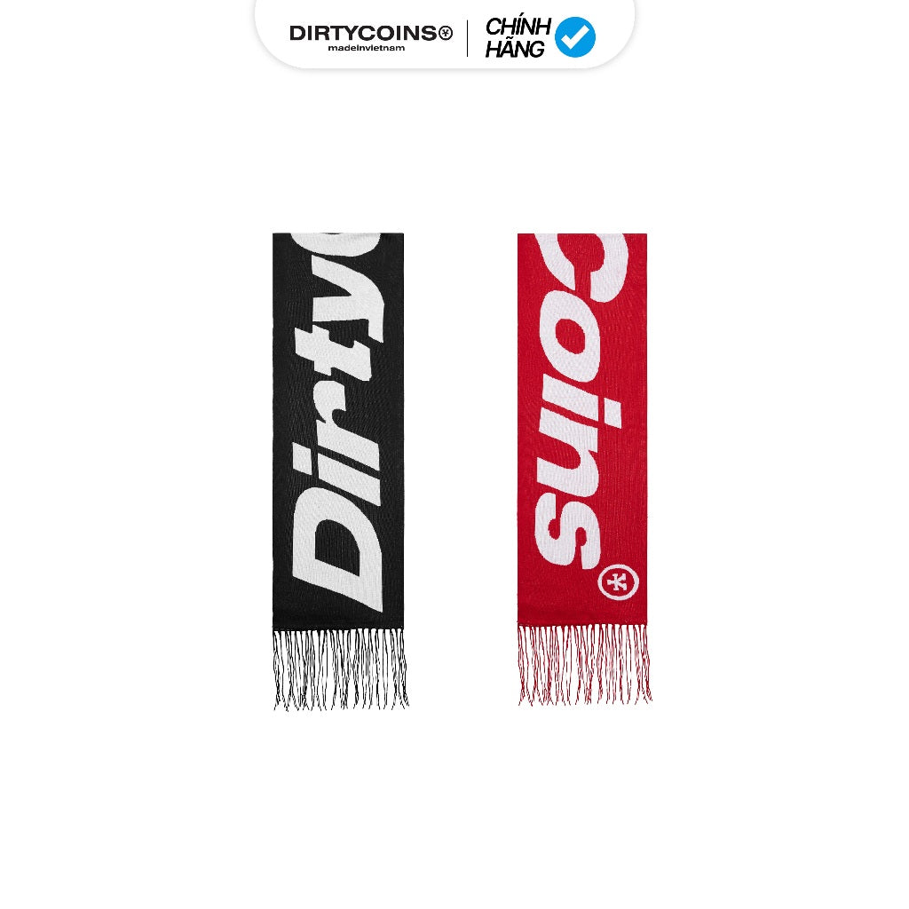 DirtyCoins Logo Wool Knit Scarf