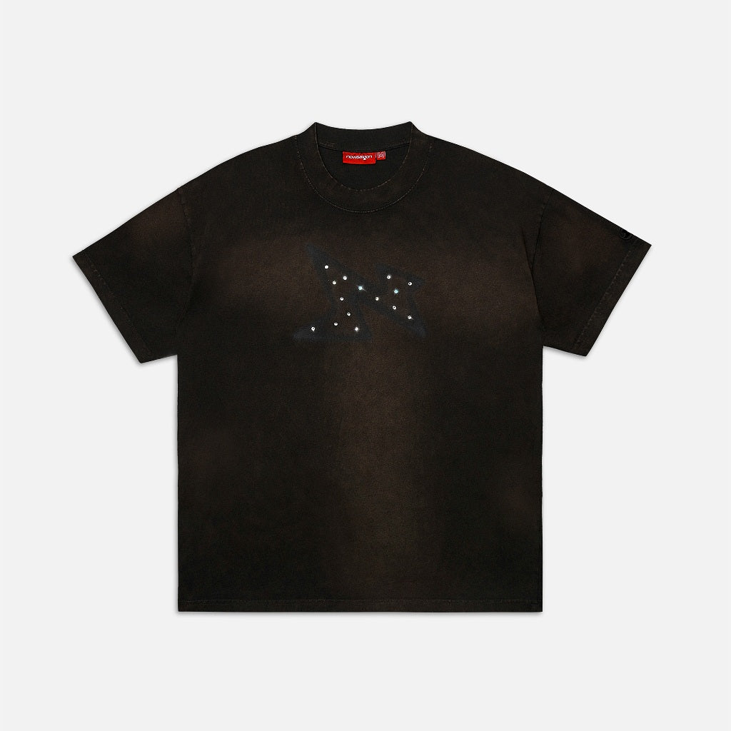 NEEDS OF WISDOM Shadow Pigment Washed Tee - Brown - Genuine Local Brand