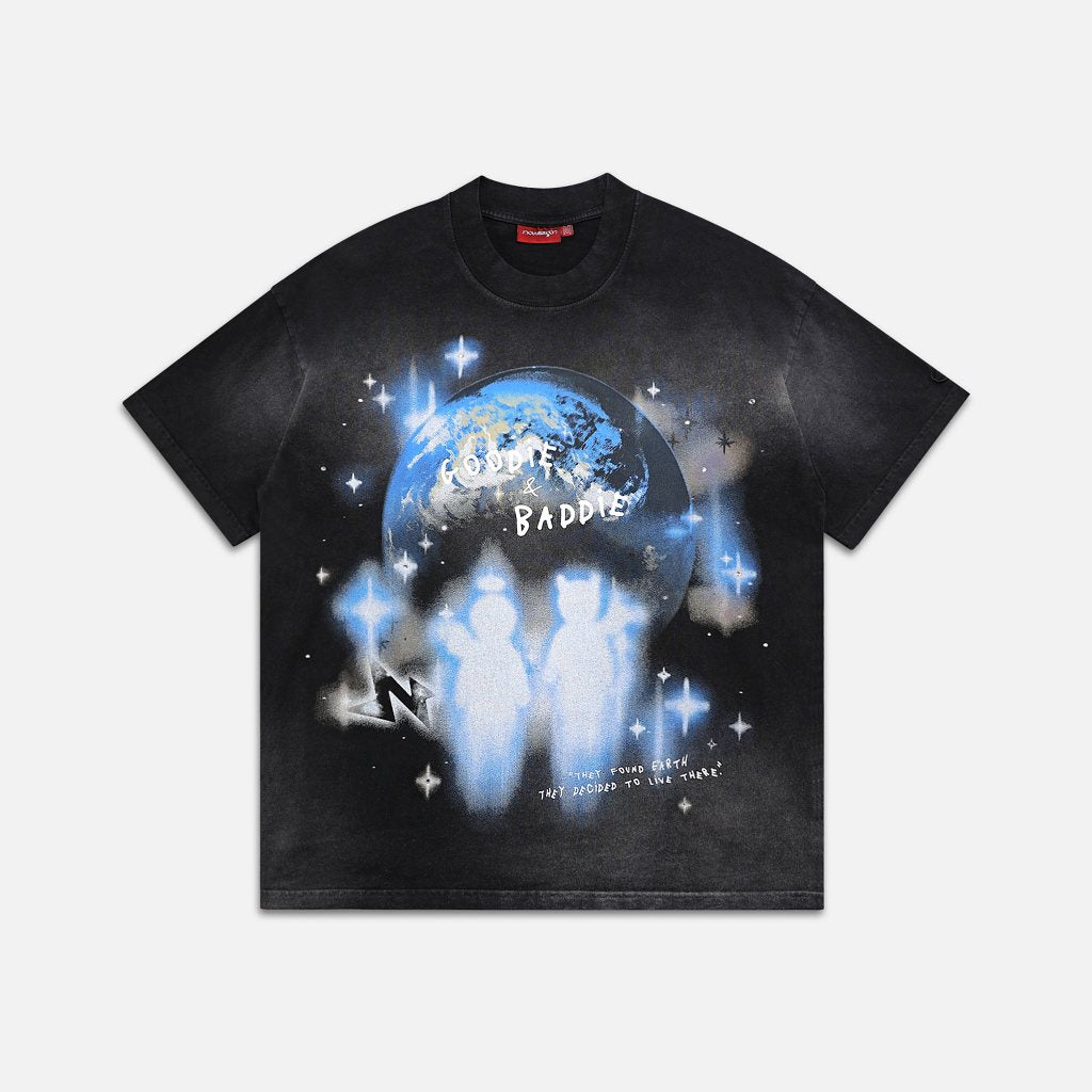 NEEDS OF WISDOM Arrival Washed Tee - Black - Genuine Local Brand