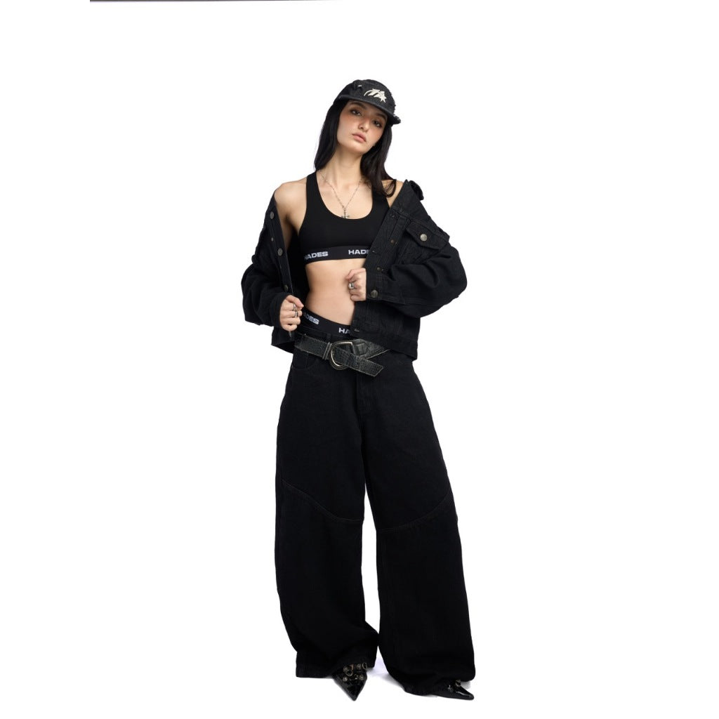 HADES Dark Matter Denim Pants - Genuine HADES Brand - Unisex long denim pants