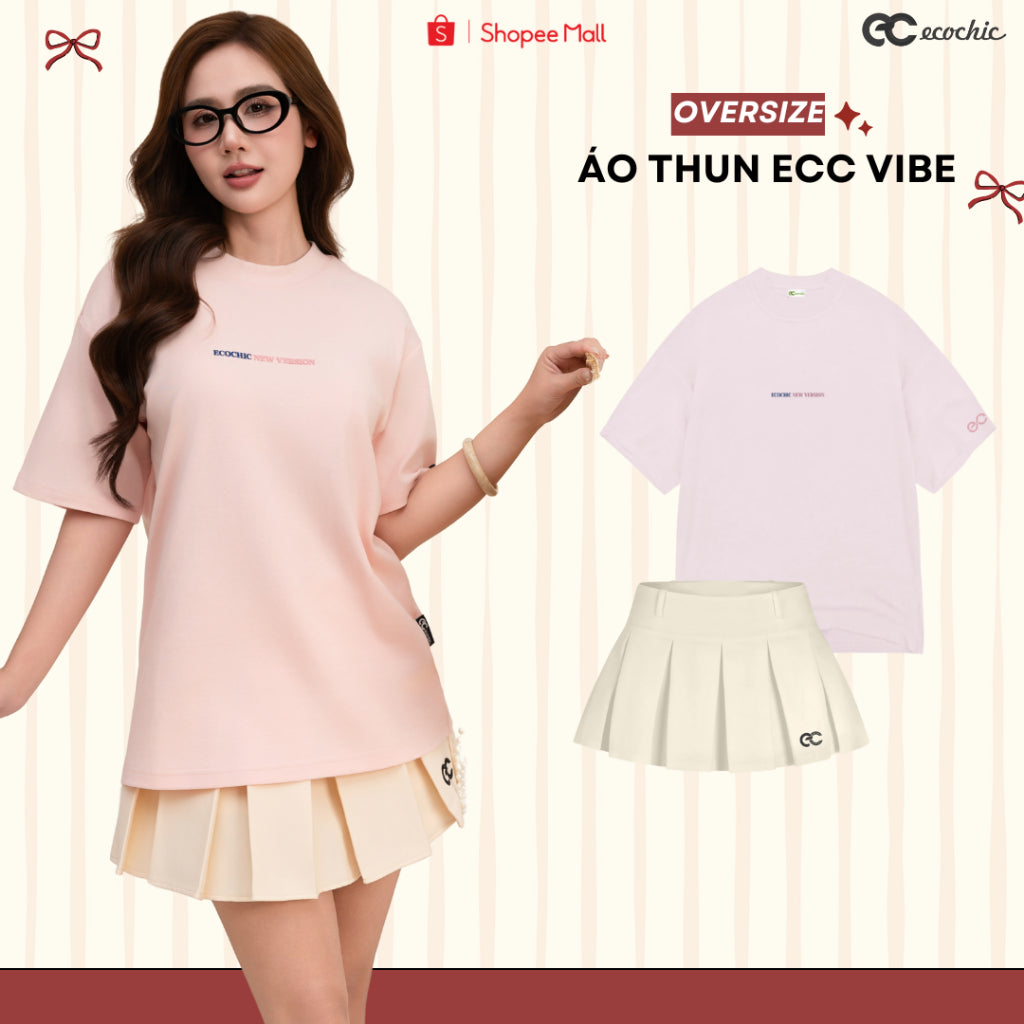 Áo Phông ECOCHIC NEW VERSION Tee Local Brand Chính Hãng Unisex Form Rộng Oversize Premium Cotton 100% B146