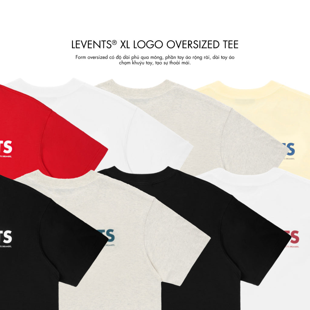Áo Thun Levents XL Logo Oversized Tee 100% Cotton Unisex T-shirt