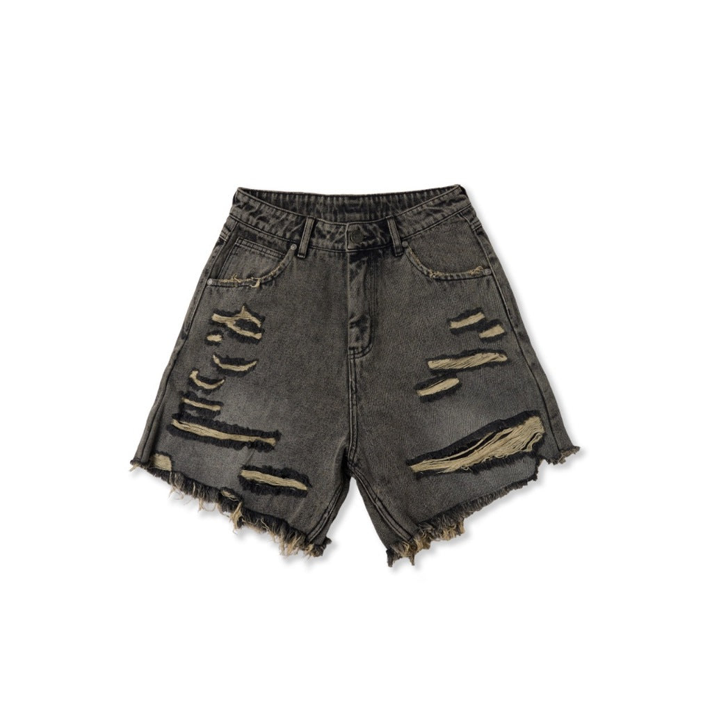 HADES Star Crush Wash Jean Shorts - Genuine HADES Brand - Unisex jean shorts