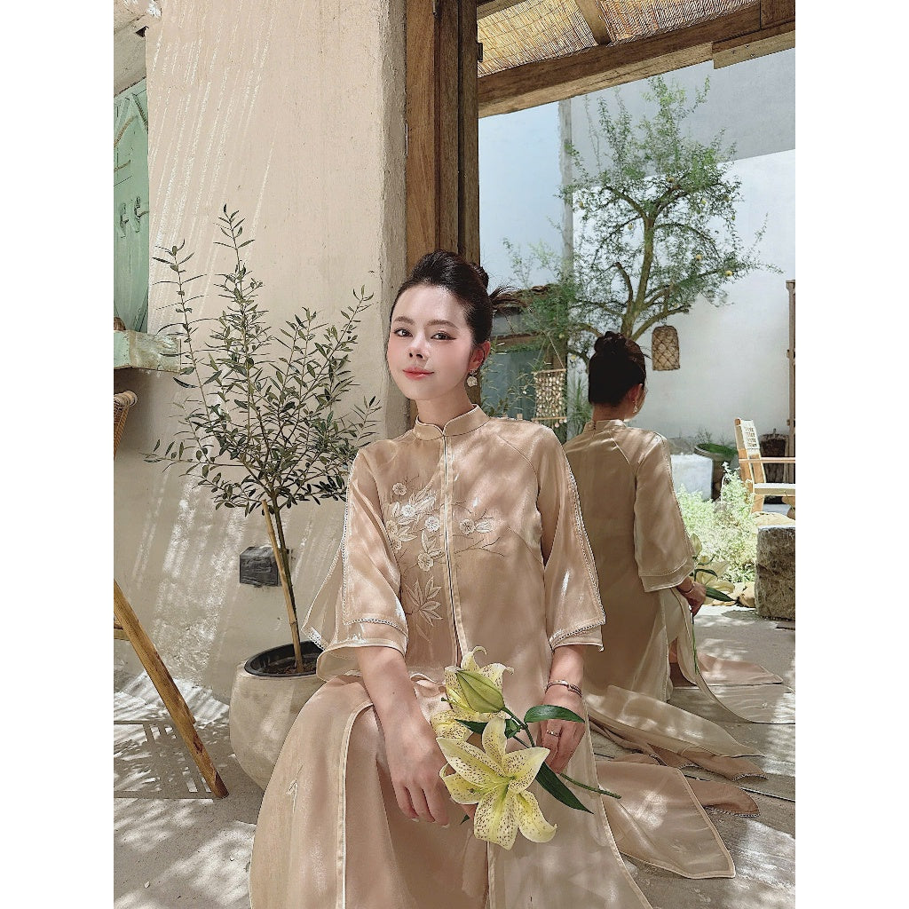[PRE-ORDER] Mong Dao Ao Dai with slit 